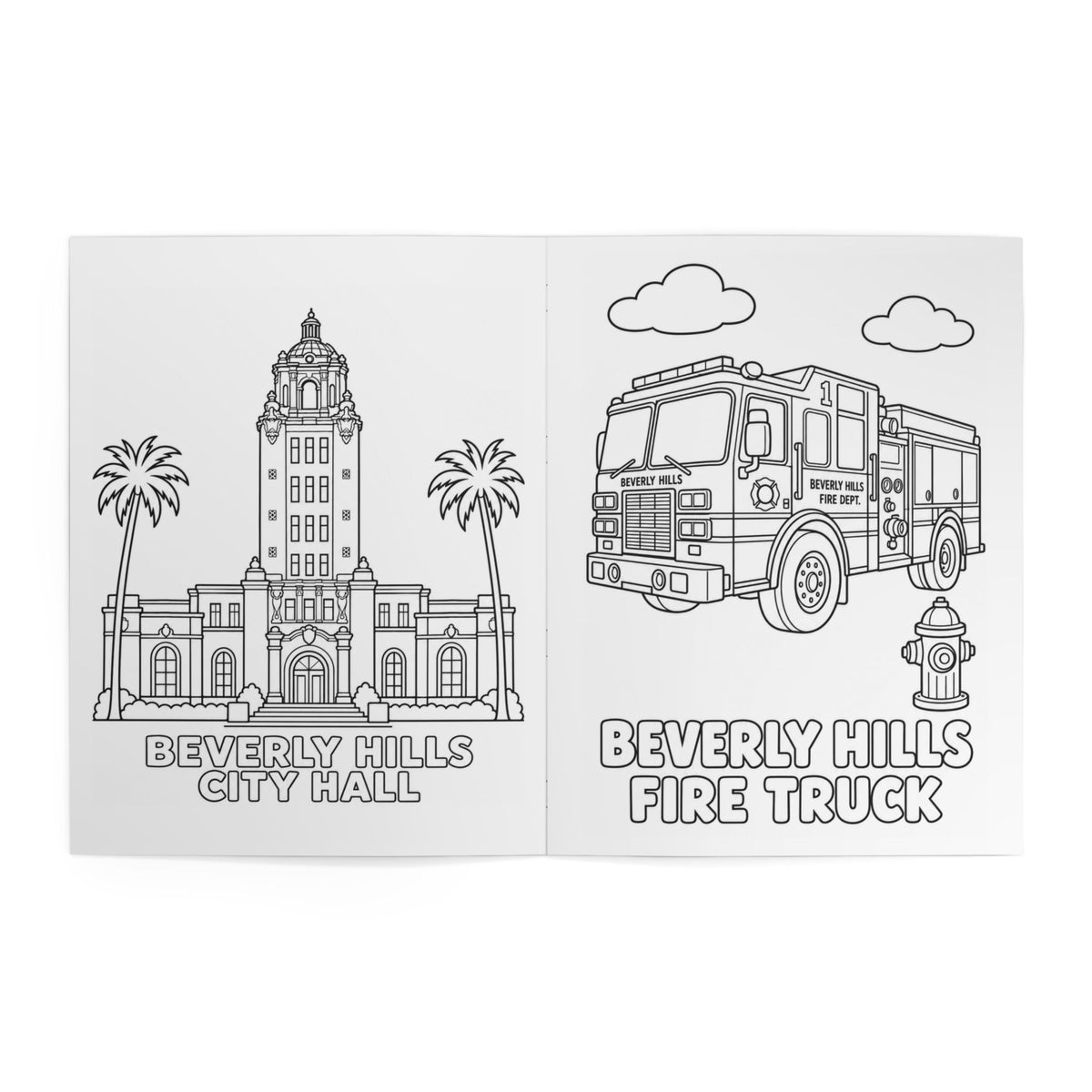 Beverly Hills Preschool Coloring Book